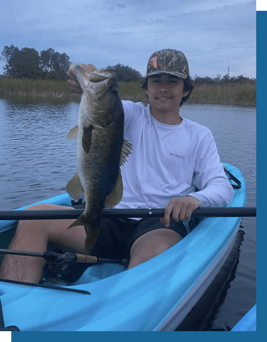 Vance with a Bass Fish